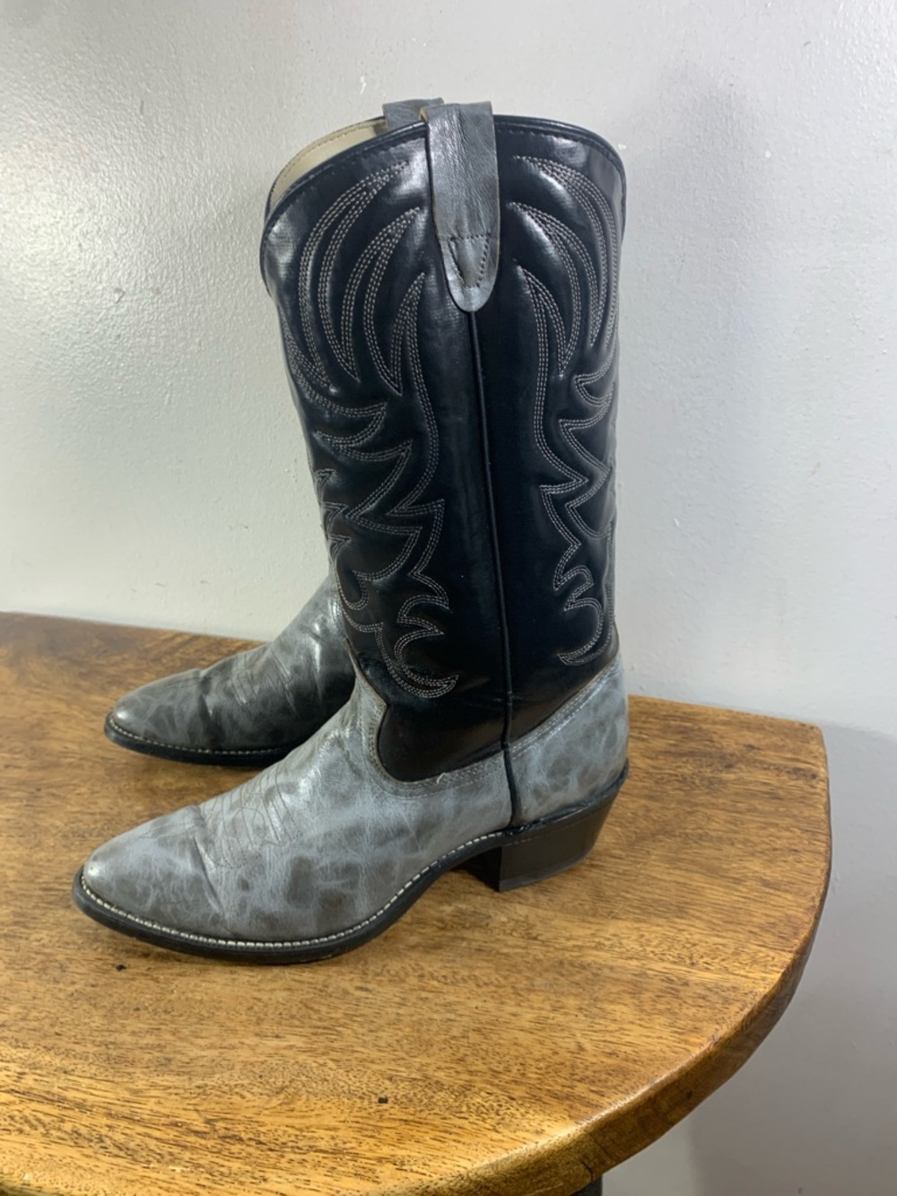Made in USA cowboy leather boots